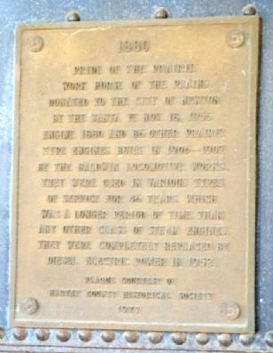 Santa Fe Steam Locomotive #1880 Marker image. Click for full size.