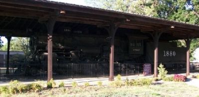 Santa Fe Steam Locomotive #1880 and Markers image. Click for full size.