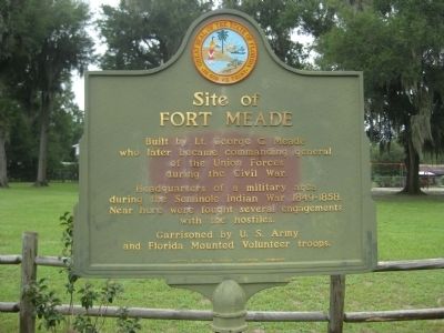 Site of Fort Meade Marker image. Click for full size.