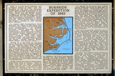 Burnside Expedition of 1862 Marker image. Click for full size.
