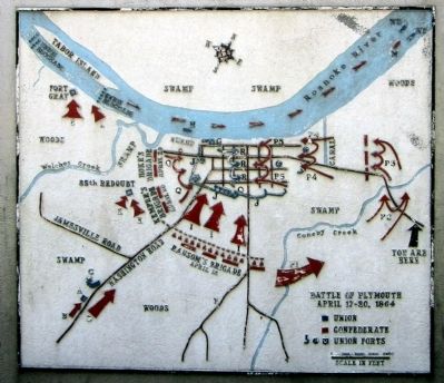 Battle of Plymouth Map image. Click for full size.