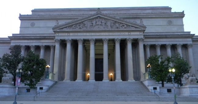 The National Archives Building, south face. Click for full size. The National Archives Building, south face image. Click for full size.