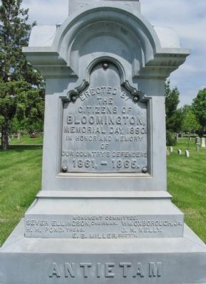 Civil War Monument Marker. Click for full size. Civil War Monument Marker image. Click for full size.