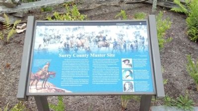 Surry County Muster Site Marker image. Click for full size.