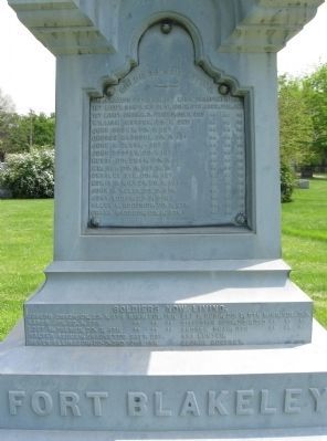 Civil War Monument Marker. Click for full size. Civil War Monument Marker image. Click for full size.