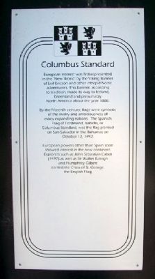 Columbus Standard Marker image. Click for full size.