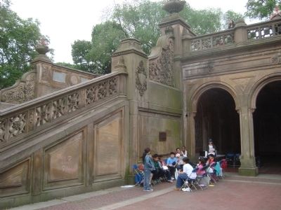 Bethesda Fountain and Terrace Marker. Click for full size. Bethesda Fountain and Terrace Marker image. Click for full size.