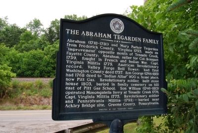 The Abraham Tegarden Family Marker image. Click for full size.