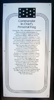 Commander In Chief's Personal Flag Marker image. Click for full size.