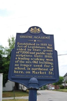 Greene Academy Marker image. Click for full size.