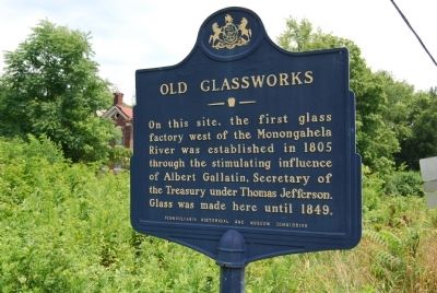 Old Glassworks Marker image. Click for full size.