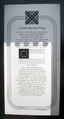Confederate Flag Marker. Click for full size. Confederate Flag Marker image. Click for full size.