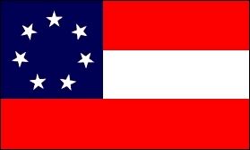 First Confederate National Flag image. Click for full size.