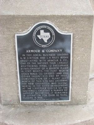Armour & Company Marker image. Click for full size.