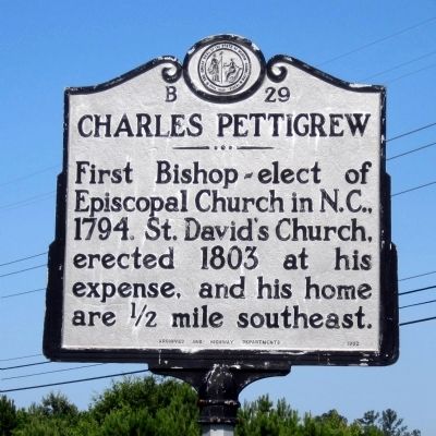 Charles Pettigrew Marker. Click for full size. Charles Pettigrew Marker image. Click for full size.