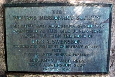 Womans Missionary Society Marker. Click for full size. Womans Missionary Society Marker image. Click for full size.