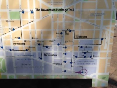 Map of the Downtown Heritage Trail System image. Click for full size.