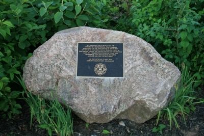 Grimsby 1812 Bicentennial Flagpole Marker image. Click for full size.