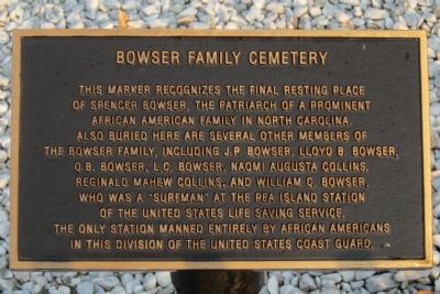 Bowser Family Cemetery Marker. Click for full size. Bowser Family Cemetery Marker image. Click for full size.