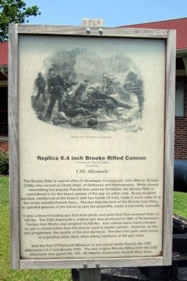 Replica 6.4 inch Brooke Rifled Cannon Marker image. Click for full size.