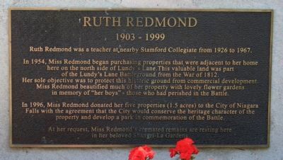Ruth Redmond Marker image. Click for full size.