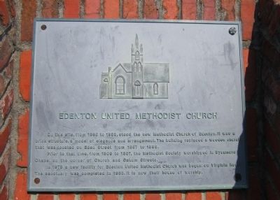 Edenton United Methodist Church Marker image. Click for full size.