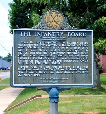 The Infantry Board Marker, Side 2 image. Click for full size.