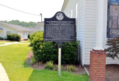 Sand Hill Missionary Baptist Church Marker image. Click for full size.