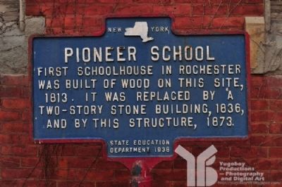 Pioneer School Marker image. Click for full size.
