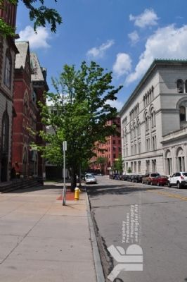 Pioneer School (on Left) - Facing North on Fitzhugh image. Click for full size.
