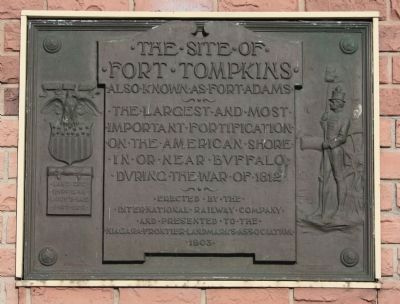 The Site of Fort Tompkins Marker. Click for full size. The Site of Fort Tompkins Marker image. Click for full size.