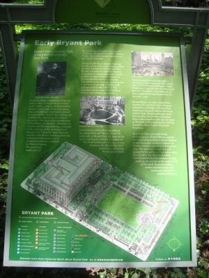 Early Bryant Park Marker image. Click for full size.