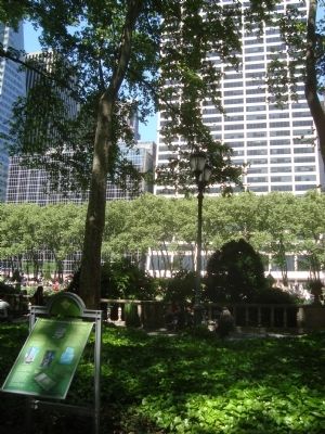 Buildings Overlooking Bryant Park Marker image. Click for full size.