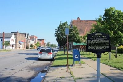 Burning of Blackrock and Buffalo Marker image. Click for full size.