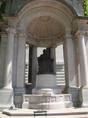 William Cullen Bryant Memorial by Herbert Adams image. Click for full size.