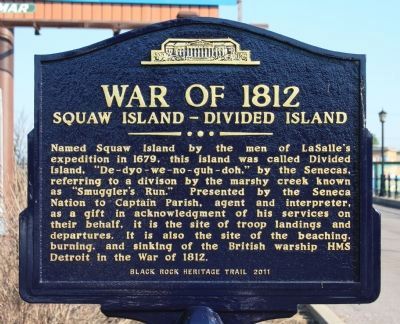 Squaw Island - Divided Island Marker image. Click for full size.