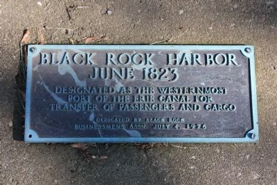 Black Rock Harbor Marker. Click for full size. Black Rock Harbor Marker image. Click for full size.