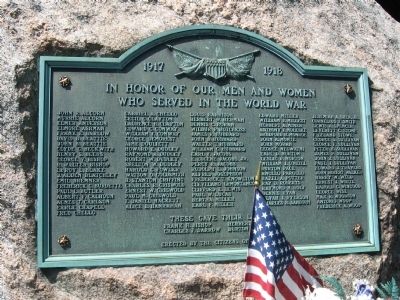 Guilford World War I Monument image. Click for full size.