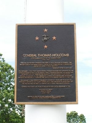 General Thomas Holcomb Marker image. Click for full size.