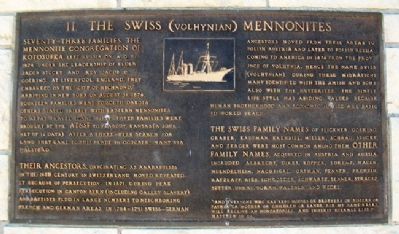 The Swiss (Yolynian) Mennonites Marker image. Click for full size.