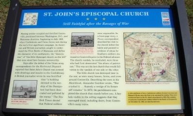 St. John’s Episcopal Church Marker image. Click for full size.
