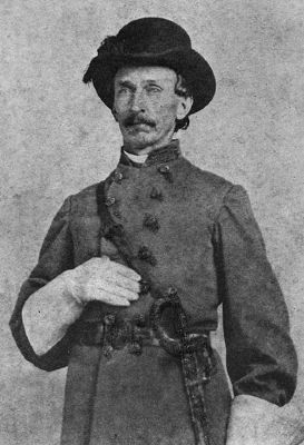 Portrait of Confederate Captain John Jackson Dickison, taken in 1864. image. Click for full size.