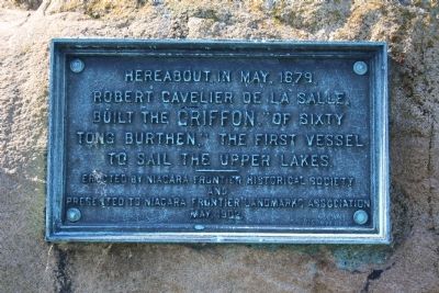 La Salle Built the Griffon Marker. Click for full size. La Salle Built the Griffon Marker image. Click for full size.