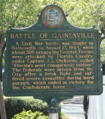 Battle of Gainesville Marker image. Click for full size.