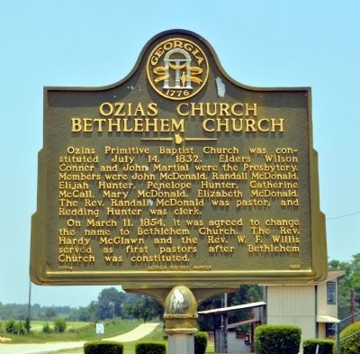 Ozias Church Bethlehem Church Marker image. Click for full size.