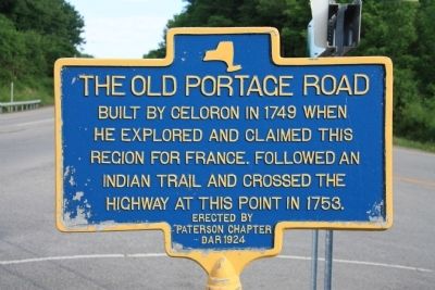 The Old Portage Road Marker. Click for full size. The Old Portage Road Marker image. Click for full size.