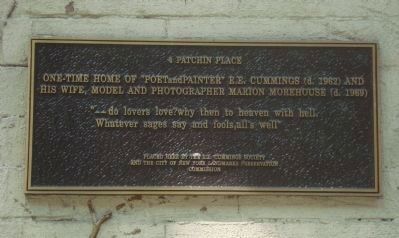 4 Patchin Place Marker image. Click for full size.