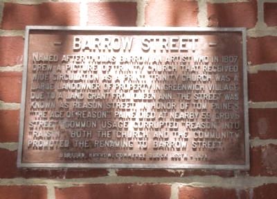 Barrow Street Marker image. Click for full size.