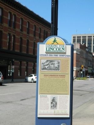 Lincoln-Era Fire Companies Marker image. Click for full size.