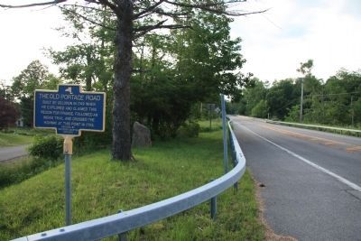 The Old Portage Road Marker. Click for full size. The Old Portage Road Marker image. Click for full size.